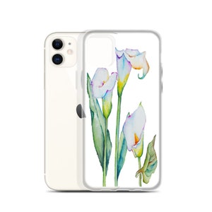Hand Painted Watercolor Calla Lily iPhone Case