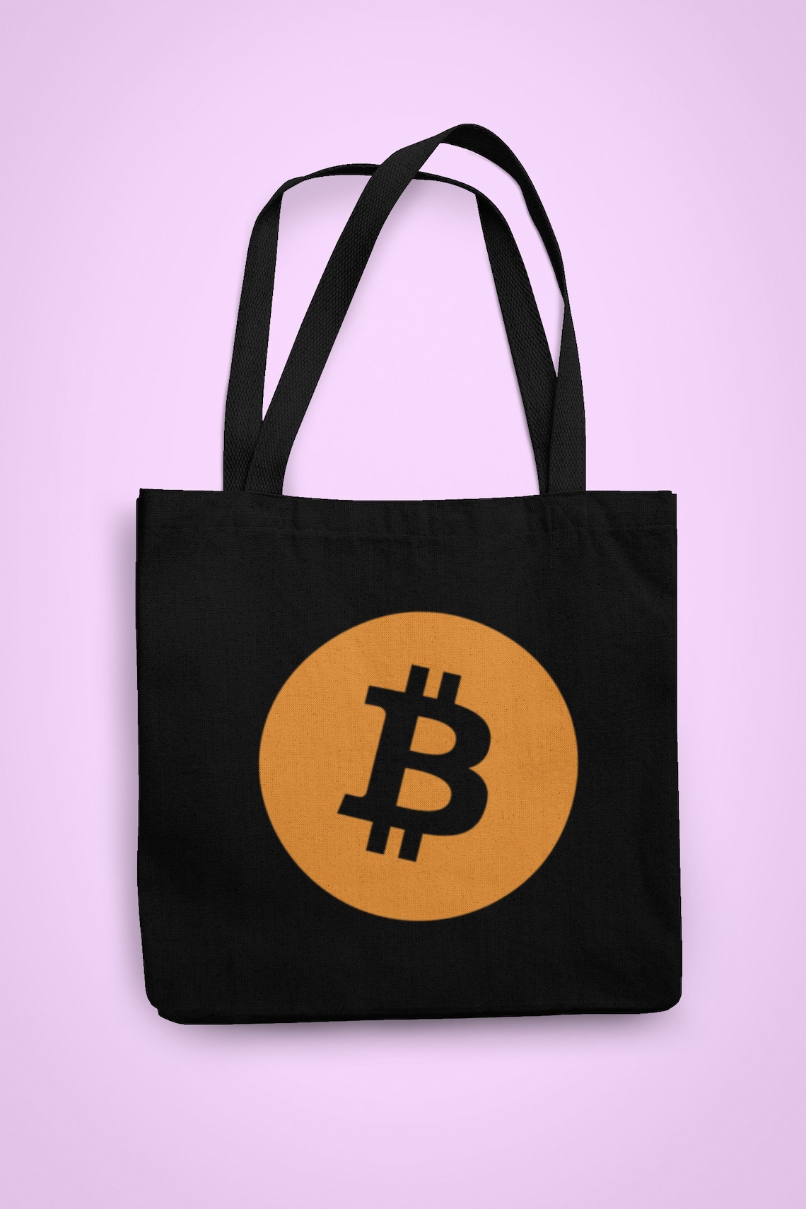 BTC Bitcoin Logo Tote Bag Crypto Coin Bag Etsy