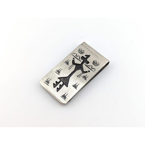 Handmade Navajo Sterling Silver Money Clip Native American Men's