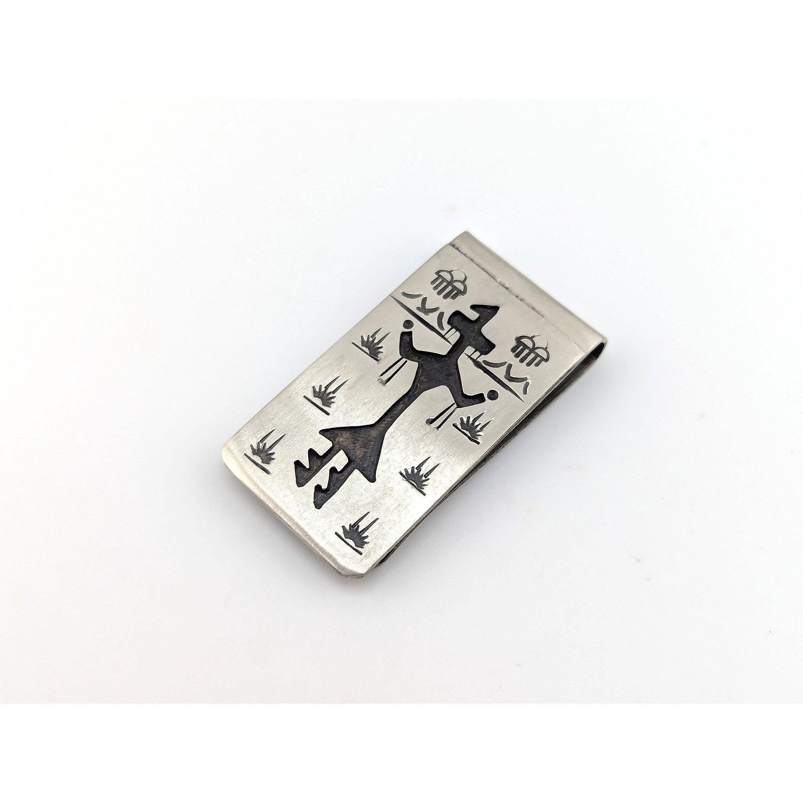 Handmade Navajo Sterling Silver Money Clip Native American Men's