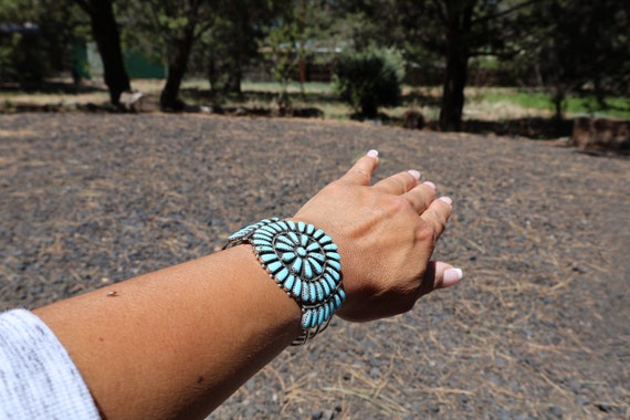 Authentic Vintage Navajo Handcrafted Bracelet: Na… - image 7