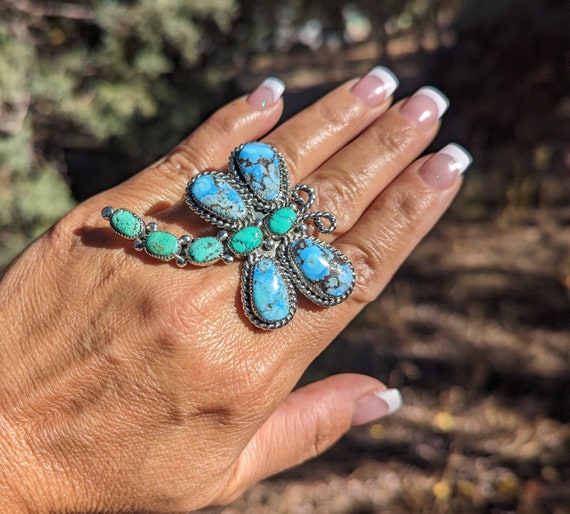 Turquoise Wing Dragonfly Ring Turquoise Wing Dragonfly Ring
