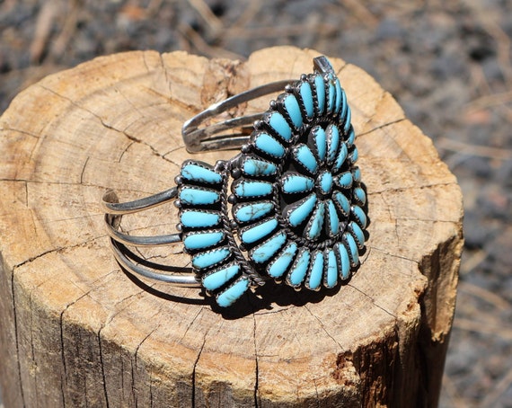 Authentic Vintage Navajo Handcrafted Bracelet: Na… - image 2