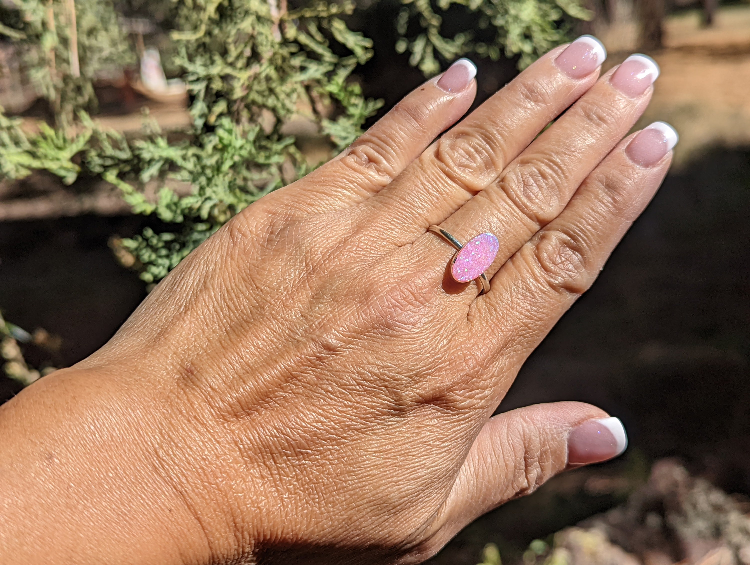 Zuni Opal Stones Inlay Band Rings Native American Jewelry Zuni Opal Stones Inlay Band Rings Native American Jewelry