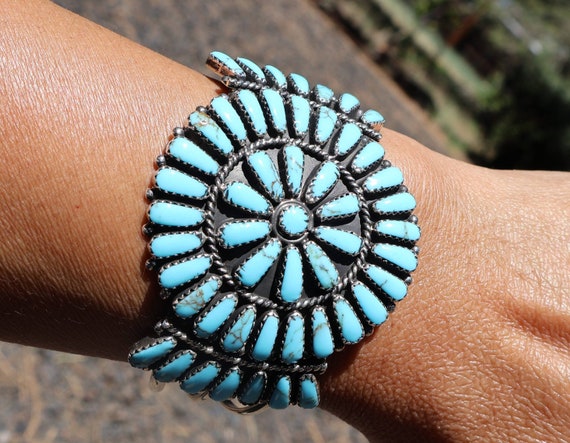 Authentic Vintage Navajo Handcrafted Bracelet: Na… - image 6