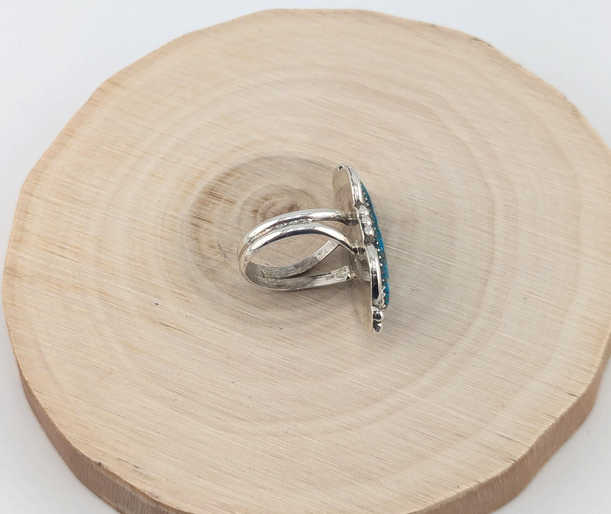 Navajo Ring | Sterling Silver & Turquoise | Handmade Native