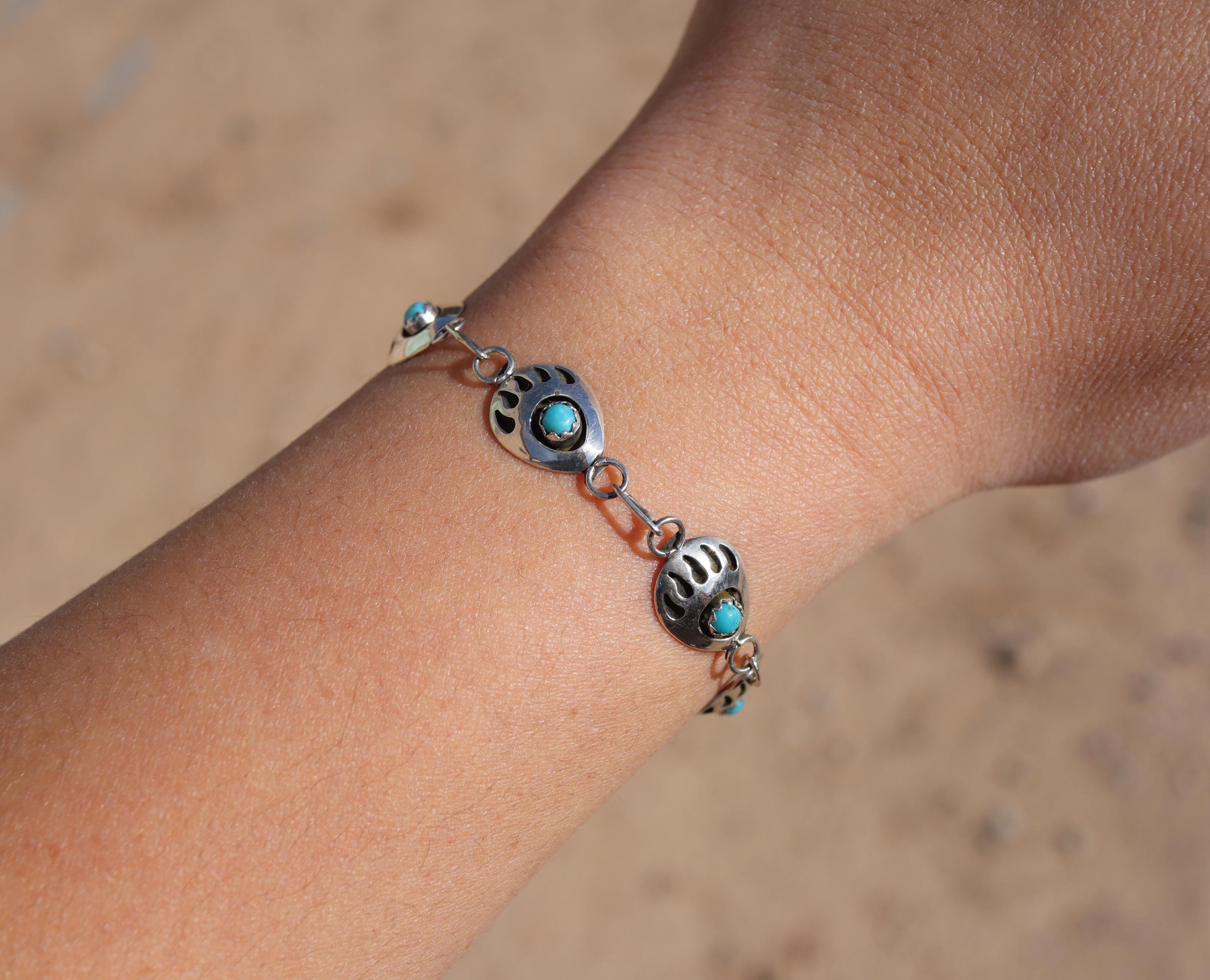 ブレスレット Mini Navajo Bear Bracelet #7965 ブレスレット Mini Navajo Bear Bracelet #7965 Navajo Mini