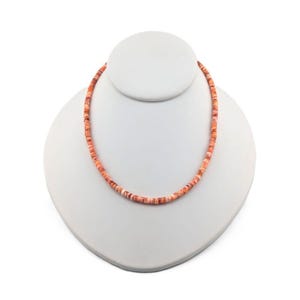 Handcrafted Santo Domingo Pueblo Spiny Oyster Choker Necklace Beaded Jewelry