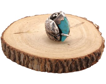 Vintage Men's Native American Sterling Silver Handmade Navajo Ring – Southwest Navajo Handmade Jewelry Sz 11