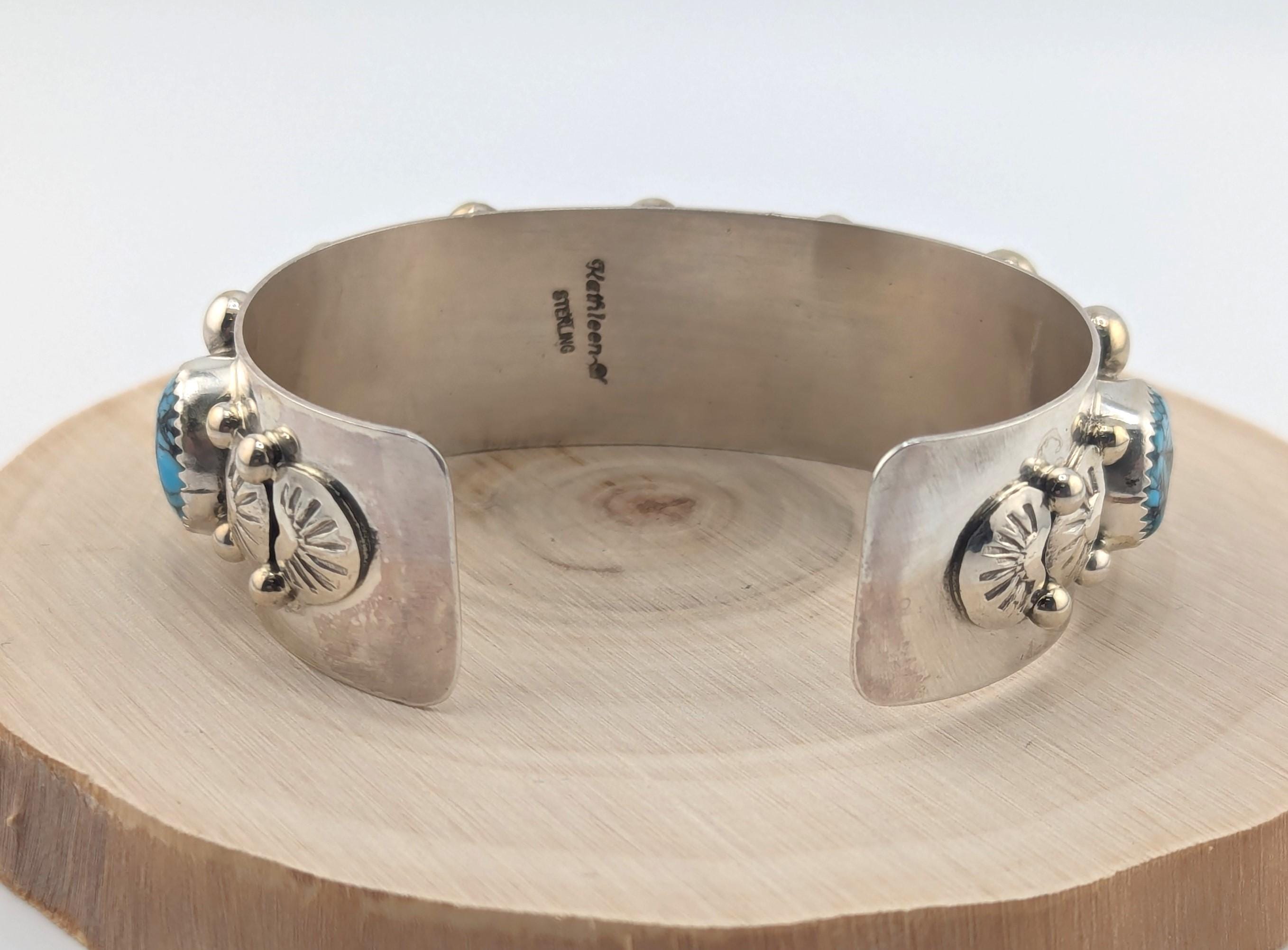 Navajo Bracelet Sterling Silver Genuine Southwest Native American