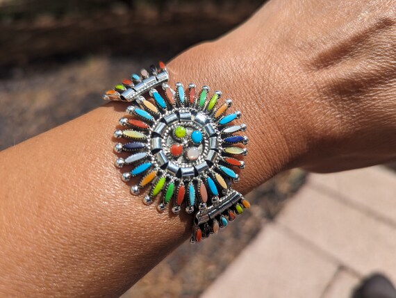 Petite Size Stabilized Turquoise Cuff Bracelet Sterling Silver Handmade in the USA Petite Size Stabilized Turquoise Cuff Bracelet Sterling Silver Handmade in the USA