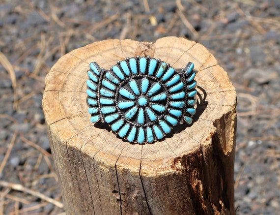 Authentic Vintage Navajo Handcrafted Bracelet: Na… - image 3