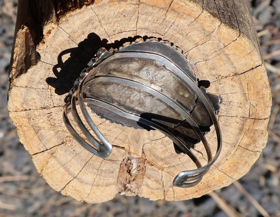 Authentic Vintage Navajo Handcrafted Bracelet: Na… - image 8