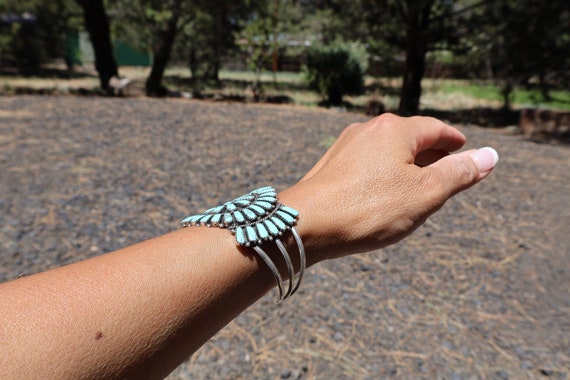 Authentic Vintage Navajo Handcrafted Bracelet: Na… - image 4