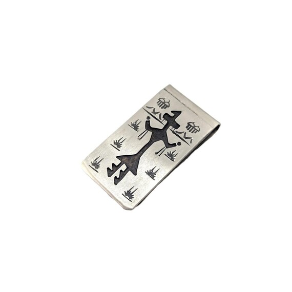 Handmade Navajo Sterling Silver Money Clip Native American Men's