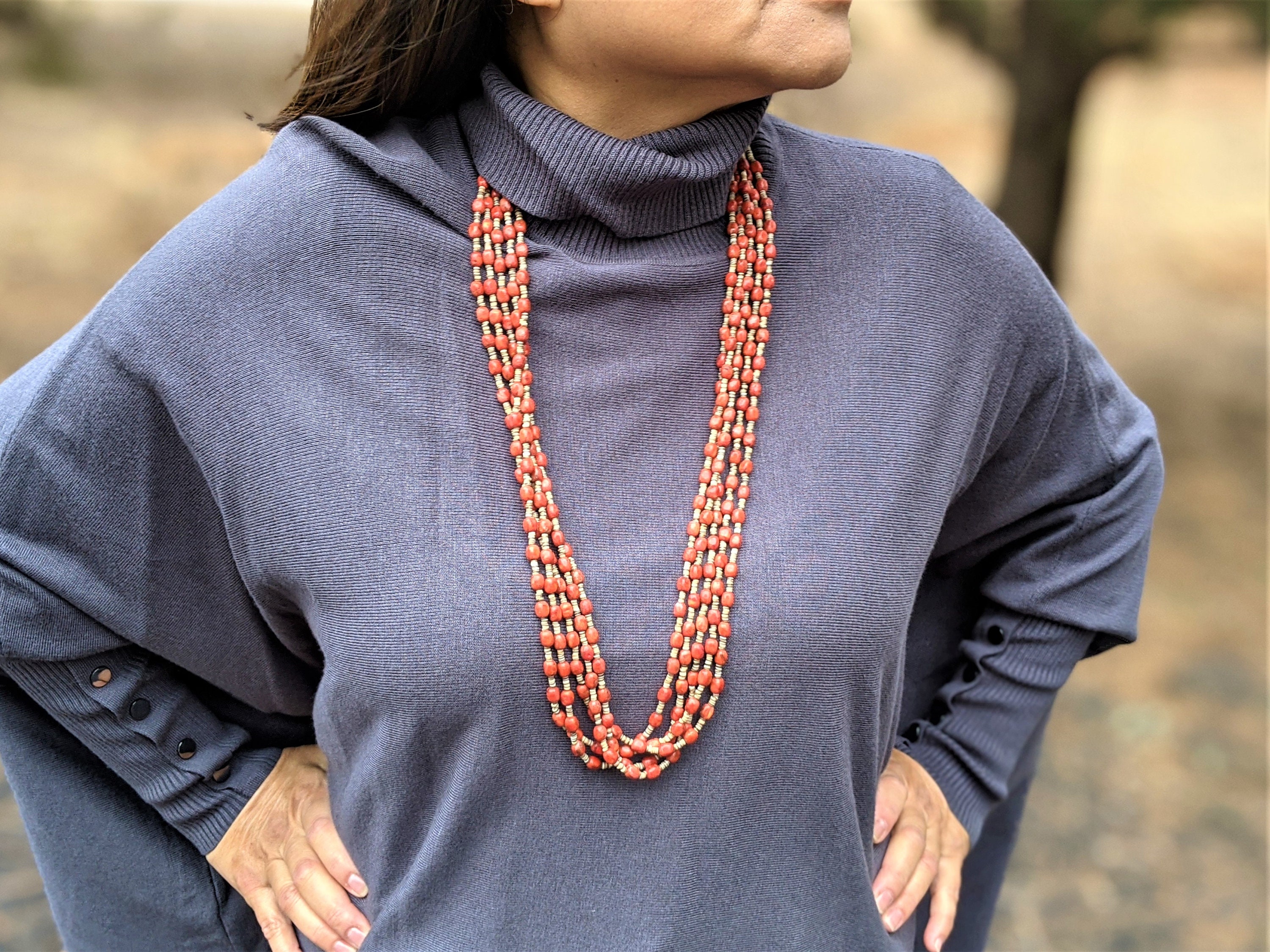 Santo Domingo Pueblo Kewa Necklace Native American Hand Made Etsy