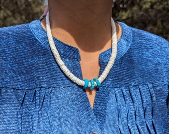 本物のネイティブアメリカン ナバホ族 マルチカラー シェルネックレス