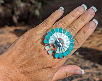 Native American Jewelry Zuni Handmade Ring Genuine NA 
