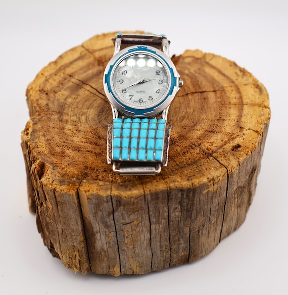 腕時計 Arizona Turquoise Indian Watch Hand Made Arizona Turquoise Indian Watch Hand Made