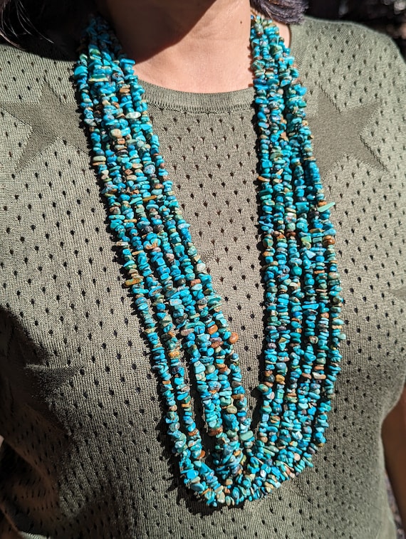 Exquisite Handmade Native American Nugget Turquois