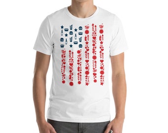 Patriotic Short-Sleeve Unisex T-Shirt