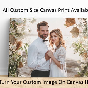 Alle Größen Benutzerdefinierte Leinwanddruck von Fotos - Personalisierte Leinwand Kunstdrucke, Wohnkultur Leinwand Wandkunst, personalisiertes Geschenk, Fotogeschenk für alle