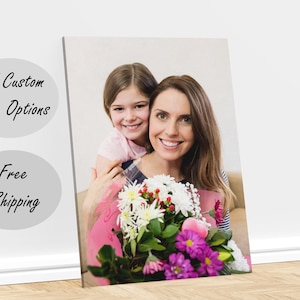 Leinwanddrucke in allen Größen – Fotoleinwand, personalisierter Leinwanddruck, Muttertagsgeschenk, Geschenk für Mama