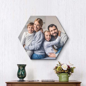 Hexagon Leinwanddruck - Kundenspezifische Foto-Leinwand auf Hexagon Form Holzrahmen, Hexagon Leinwand Wandkunst, Foto auf Hexagon Leinwand, gespannt