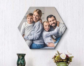 Hexagon Canvas Print: Custom Wall Art in Hexagon shape, Home and Office Decor