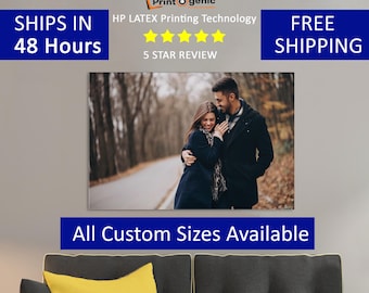 Canvas Prints, Personalized Canvas Wall Art, Canvas Print from Photo, Wedding Canvas Print for gifts, Wall Decor canvas wall art