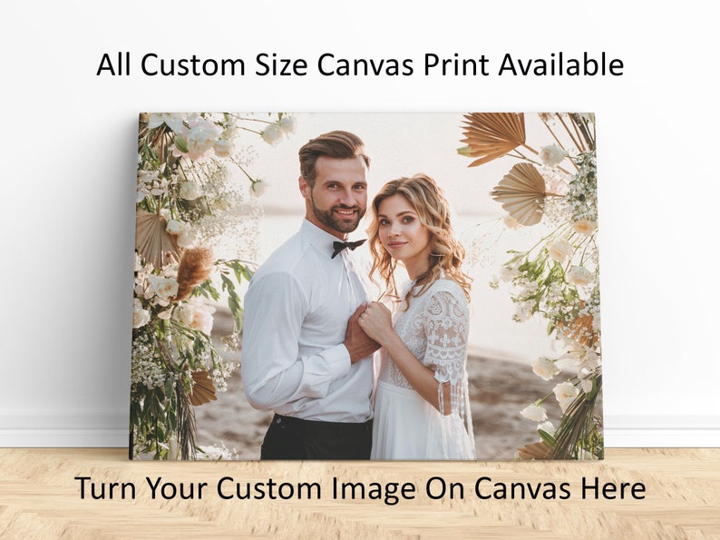 Canvas Print, Canvas Art Print, Photo Canvas, Canvas Print from Photo, Custom Canvas, Personalized Canvas, Wedding Photo Gift, Wall Decor image 8