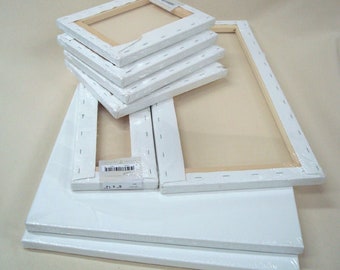 Impresión de lienzo en blanco - Marcos de lienzo blanco liso para pintar - Marco de tablero de lienzo blanco en blanco para pintar