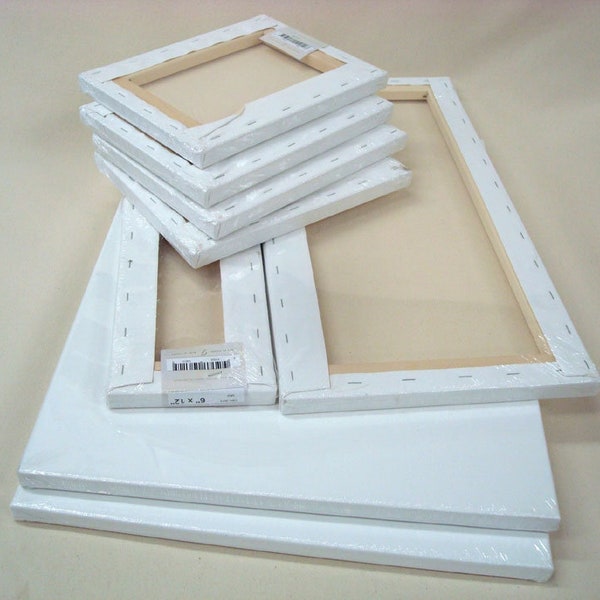 Blank Canvas Print - Plain White Canvas Frames for Painting - Blank white canvas board frame for painting
