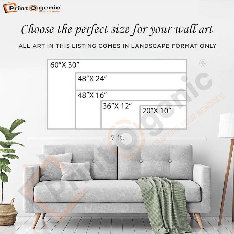 custom size panoramic canvas print from printogenic