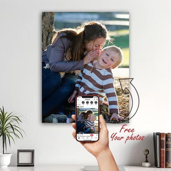Custom Photo Canvas Print, Personalized Wall Art, Gallery Wrapped Canvas from Photos