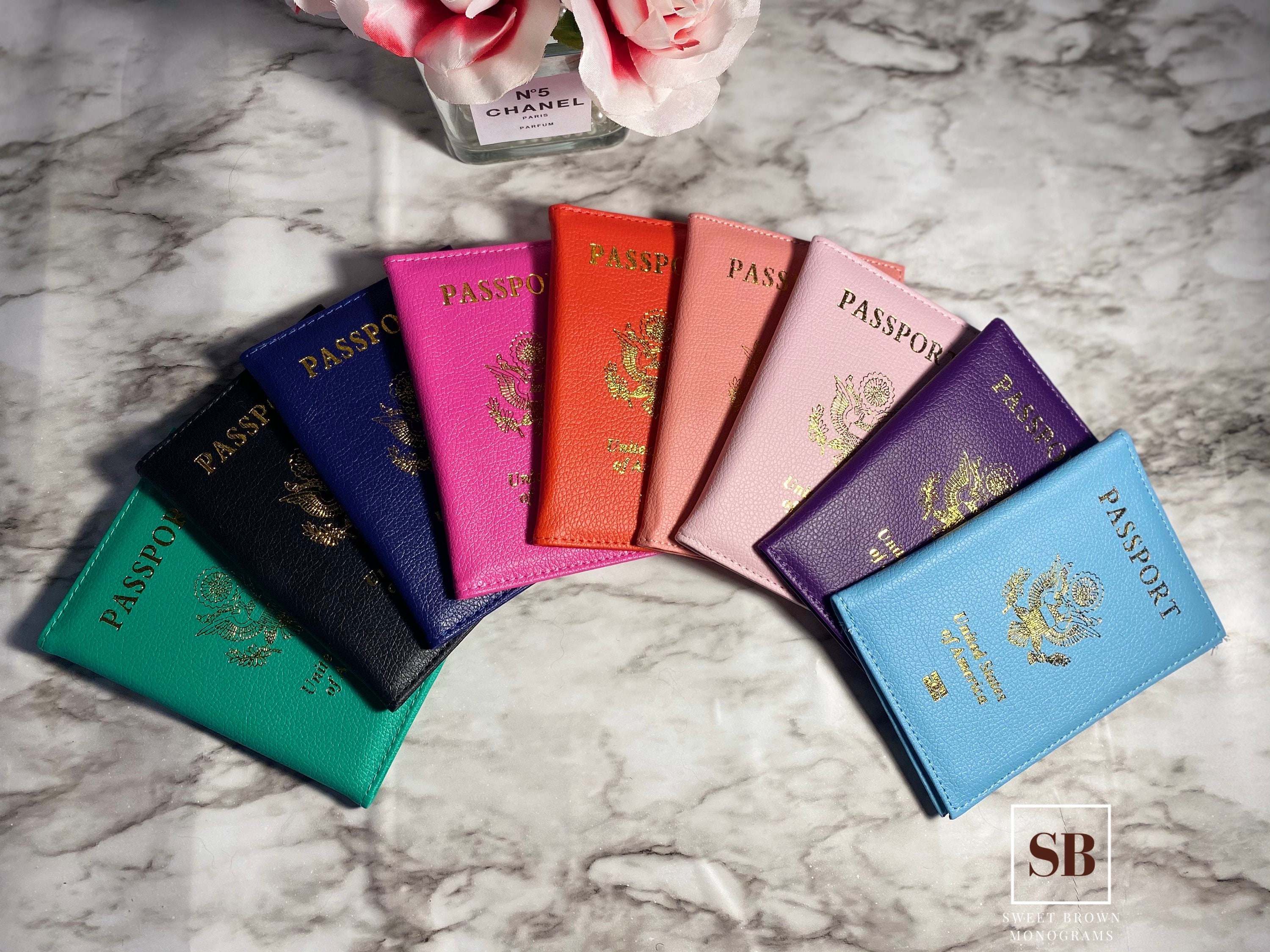 Personalized Passport HolderTravel passport holder Black Etsy