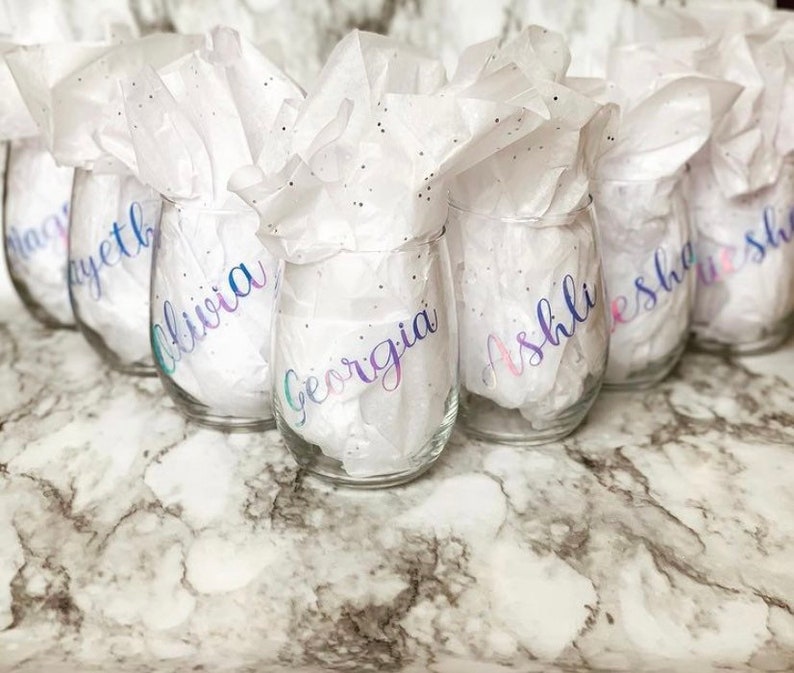 Custom Name Wine Glasses Wine Lover Gift Wine Gifts for Women Custom Wine Glass Wine Glasses Stemless Wine Glass Custom Wedding Gift