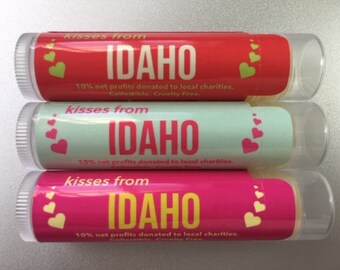 Trio of Kisses From Idaho: Strawberry, Vanilla and Mint