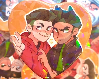 Teen Wolf (Sterek) Holo Heart Button