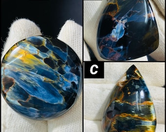 Very Rare Quality Pietersite Cabochon Top Grade Pietersite Gemstone Very High Quality Heart Shape 20 Ct 21x22x6mm Loose Gemstone