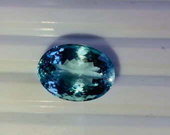 Unheated /& Untreated Aquamarine Faceted Aquamarine 3.3 Ct AAA Top Natural AQUAMARINE Pear Cut Good Luster ! Loose Aquamarine Gemstone