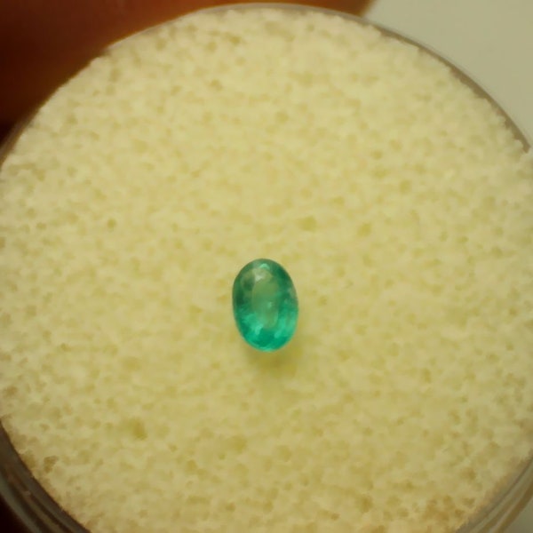 BRAZILIAN PARAIBA TOURMALINE – 4.1 x 2.9 mm Oval – Seafoam Neon Green – Natural & Untreated - Made Between Brazil and Maine