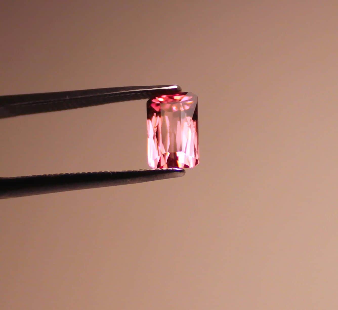 MAINE PINK TOURMALINE - Mount Mica Maine – 8.5 x 5.3 mm Emerald Cut – Natural & Untreated - Vintage - Made Between Massachusetts and Maine