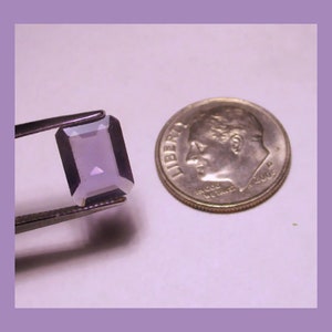 PARAIBA PURPLE TOURMALINE – Ultra Rare Color – 9 x 7 mm Emerald Cut – Natural and Untreated – New Old Stock - Made Between Brazil & Maine