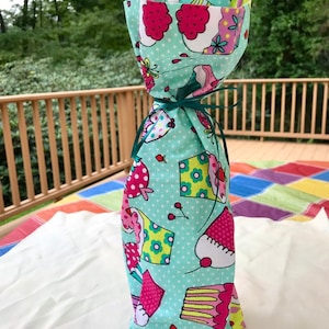 Wiederverwendbare Stoff-Geschenk-Tasche, perfekt für Weinflaschen, Dress up Ausrüstung für Ihre Flasche/Geschenk, go Green - kein Verpackungspapier mehr, erdfreundlich