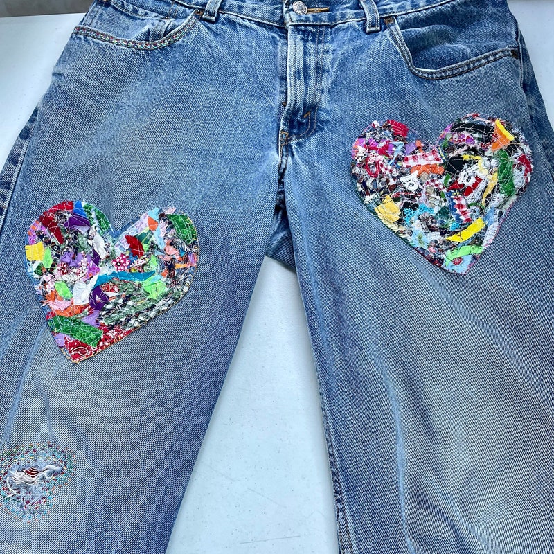 Embellished Jeans - Etsy