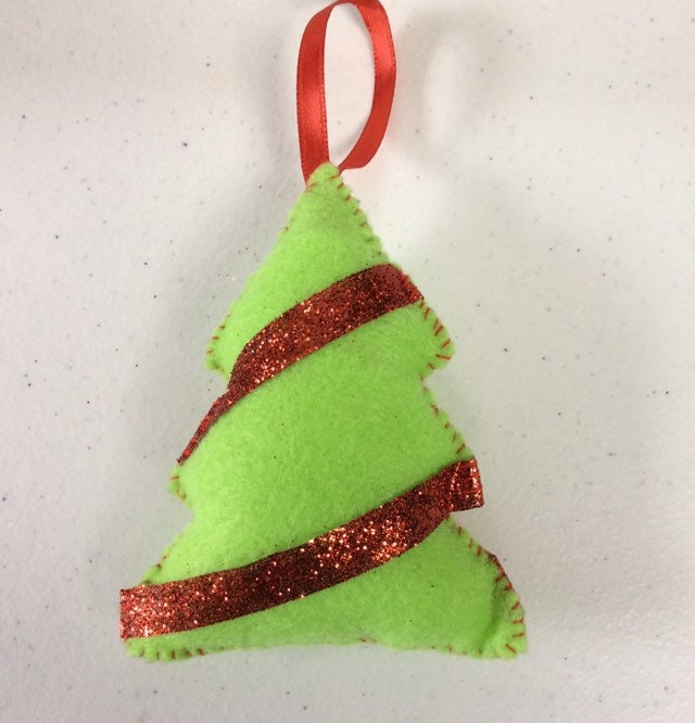 Handmade Felt Ornaments Rustic Ornaments Retro Christmas Etsy