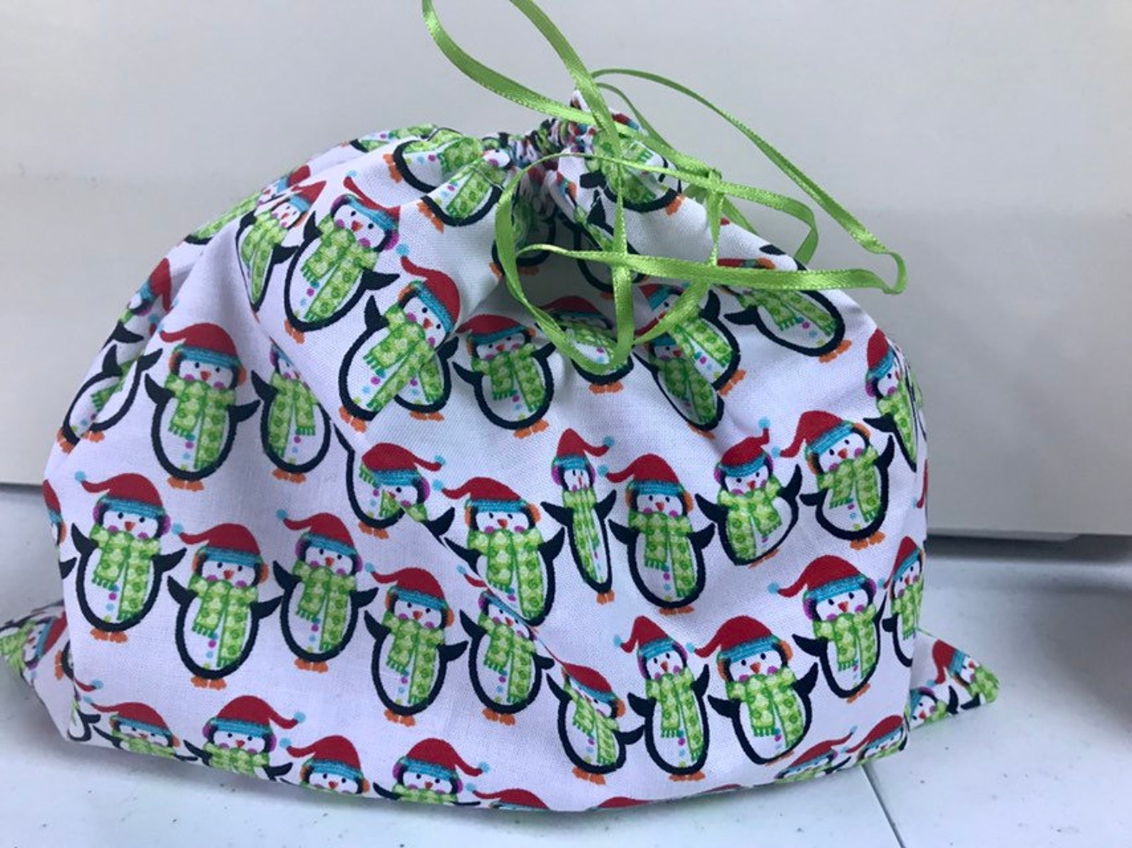 Reusable Christmas Gift Bag,fabric Gift Wrap, Zero Waste Gift Bag