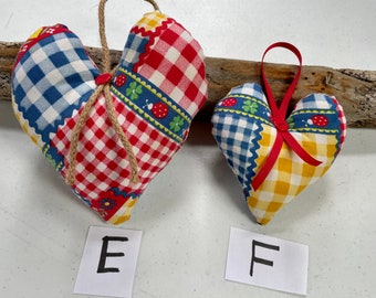 Coeur de ferme vintage, patchwork vichy années 1950, décoration rustique