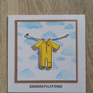 Handgemaakt. Nieuwe babykaart